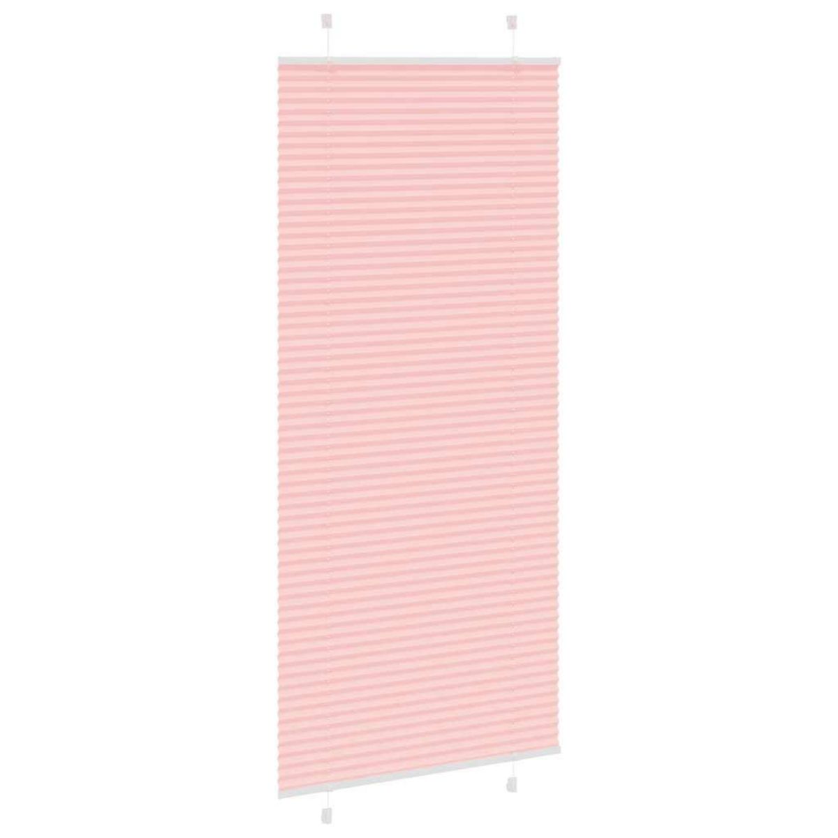 VIDAXL Store plisse rose 85x200 cm largeur du tissu 84,4 cm polyester