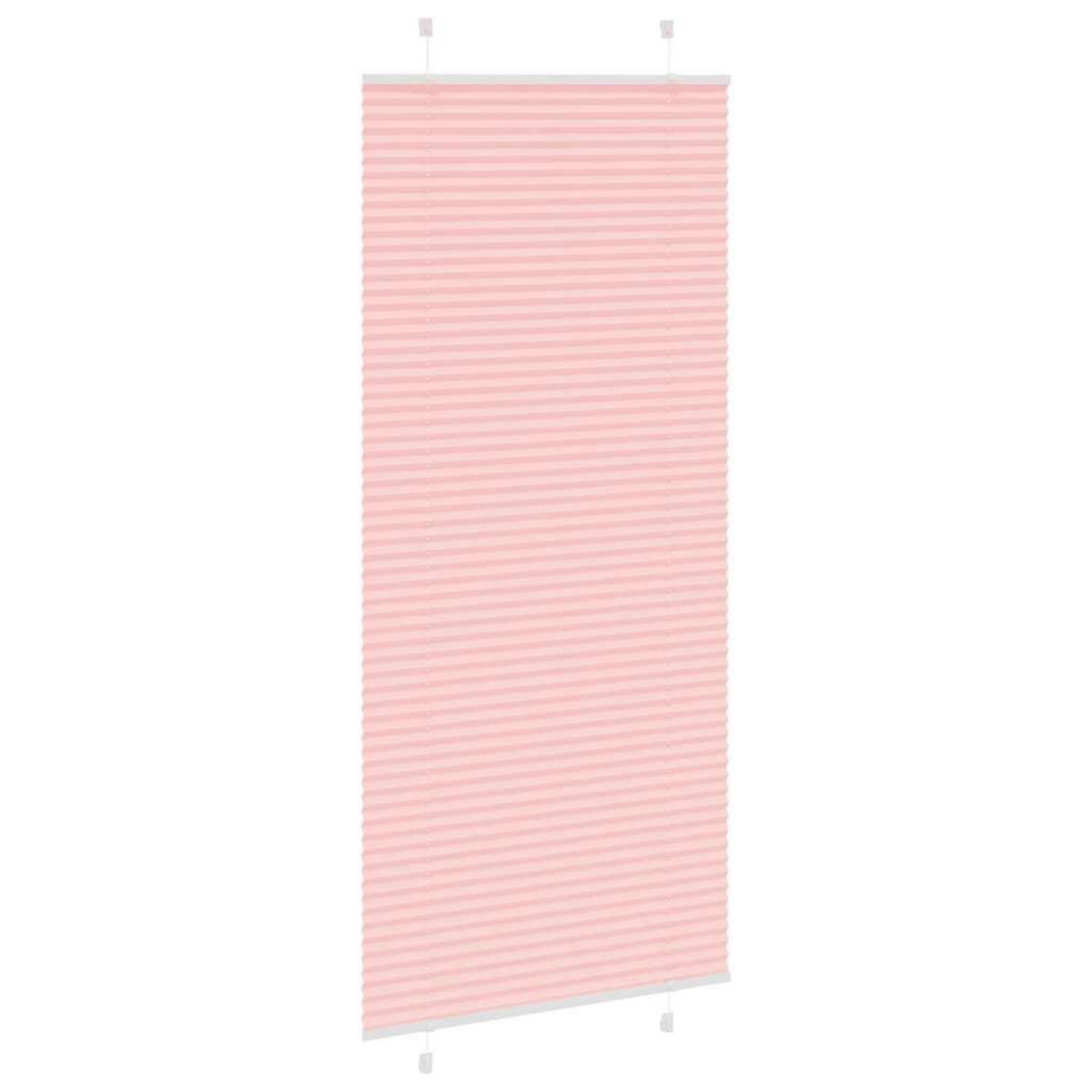 VIDAXL Store plisse rose 85x200 cm largeur du tissu 84,4 cm polyester