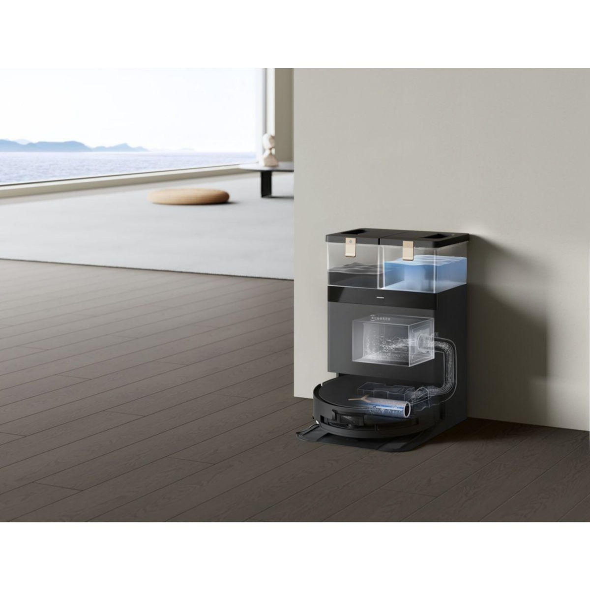 ECOVACS Robot Aspirateur Laveur Deebot X8 Pro Omni Black EU