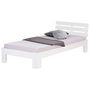 Voir la diapositive 2 : HomeStyle4U Lit 90x200 avec Sommier à Lattes Pin Blanc Sommier Bois Massif