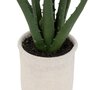  Plante Artificielle en Pot  Aloe  29cm Vert & Beige