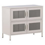 Voir la diapositive 1 : Paris Prix Buffet 4 Portes en Métal  Nett  90cm Beige