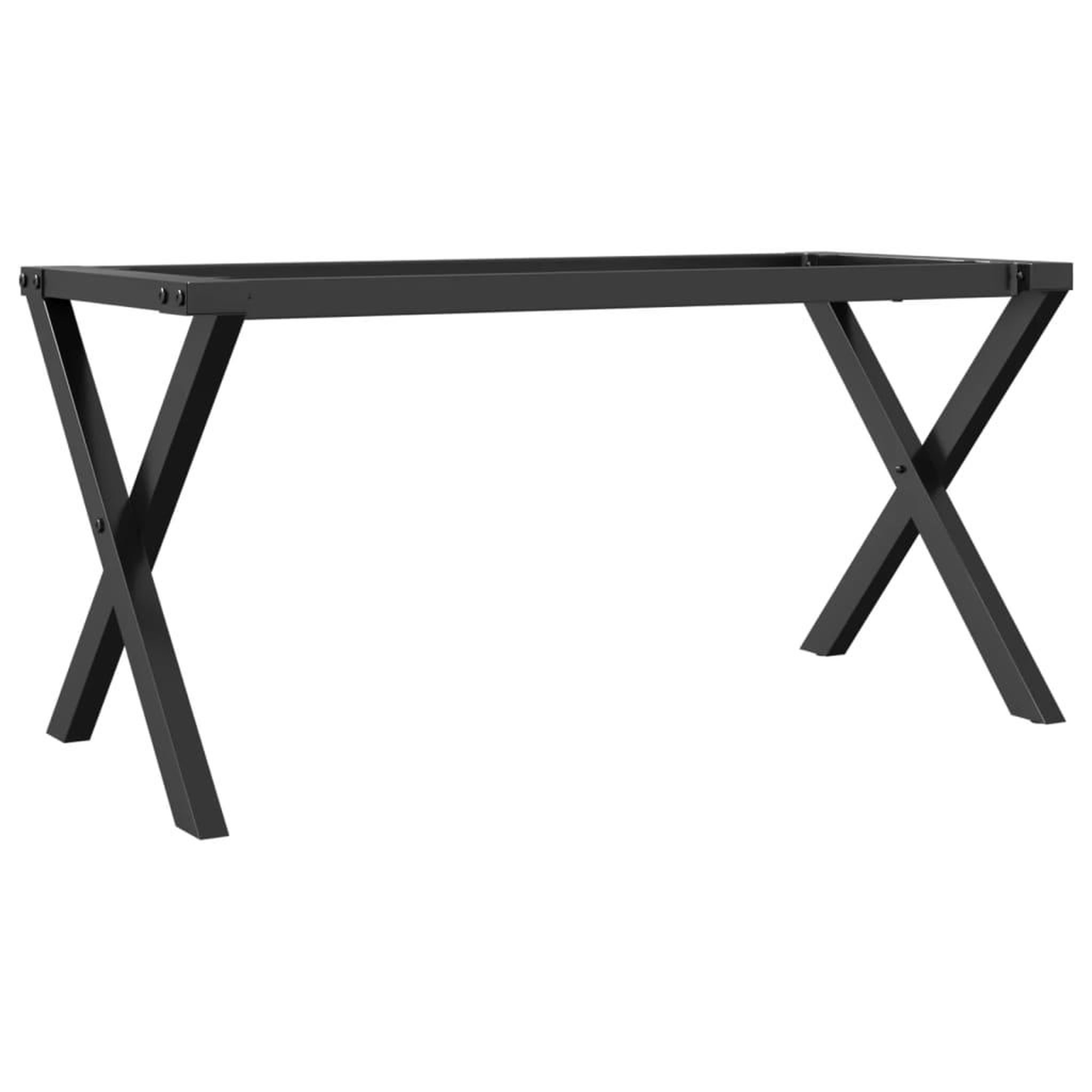 Voir la diapositive 2 : VIDAXL Pieds de table basse cadre en X 90x30x43 cm acier