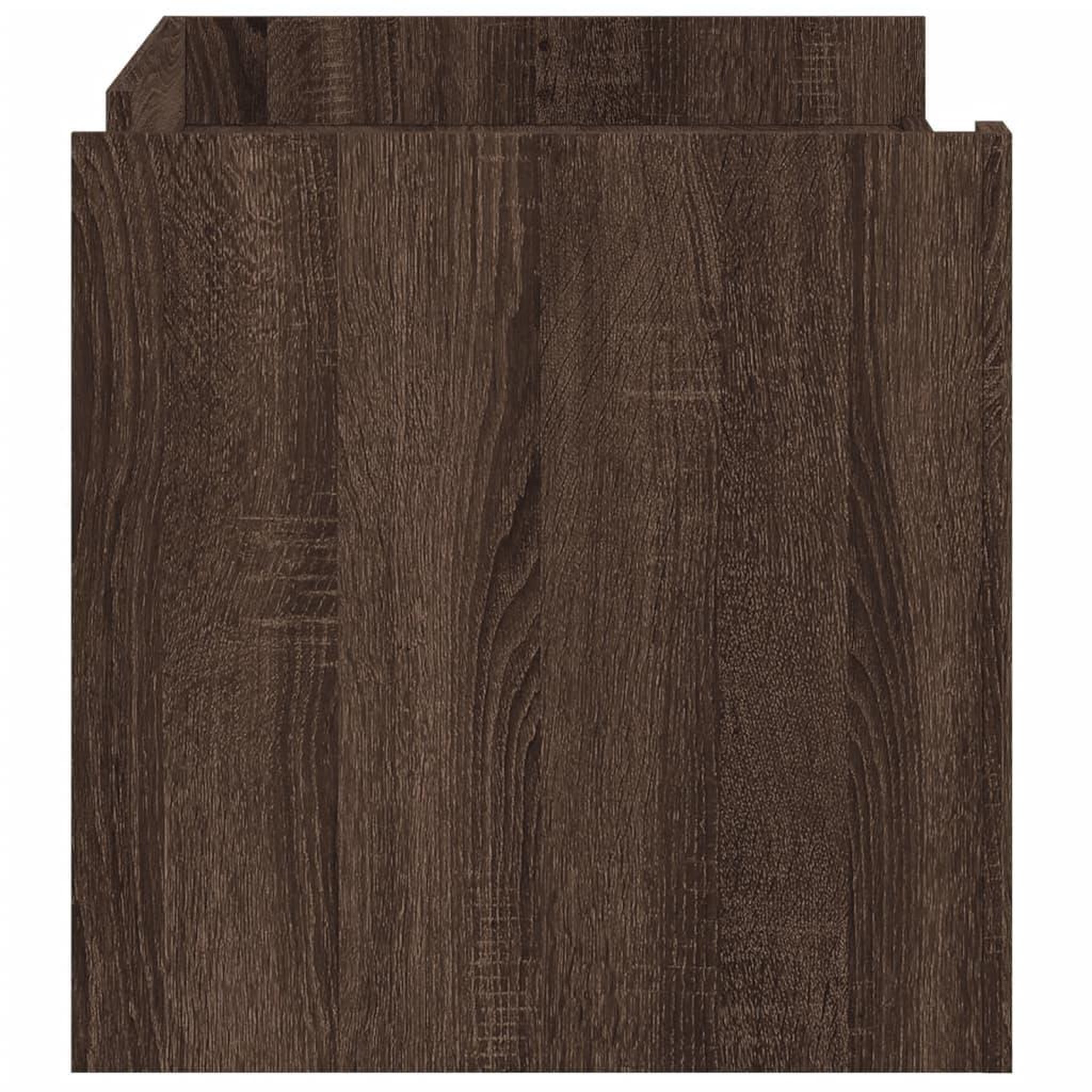 Voir la diapositive 5 : VIDAXL Table basse chene marron 100x50x50 cm bois d'ingenierie