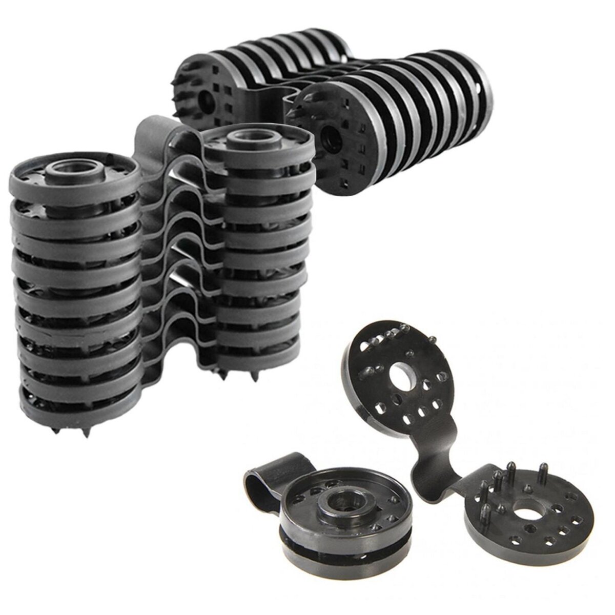 ID MARKET Lot de 20 clips de fixation pour brise vue