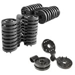 ID MARKET Lot de 20 clips de fixation pour brise vue