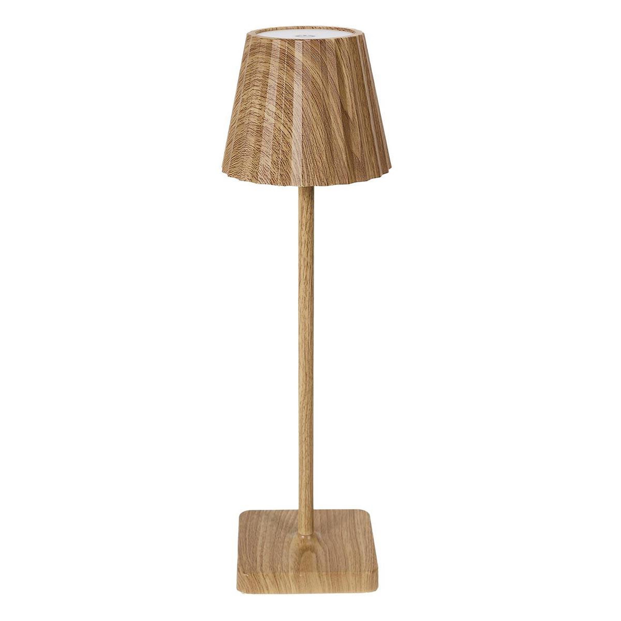 The Home Deco Factory Lampe à poser tactile effet bois  alana  36cm naturel