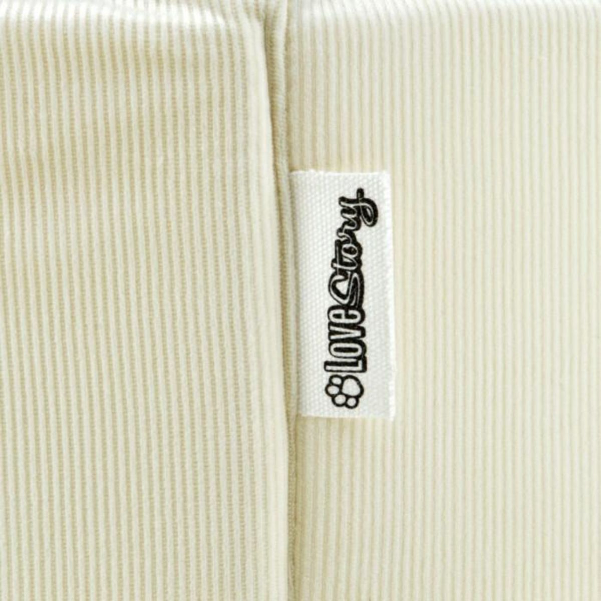 Paris Prix Panier Rond Chien & Chat Velours  Crafty  48cm Écru