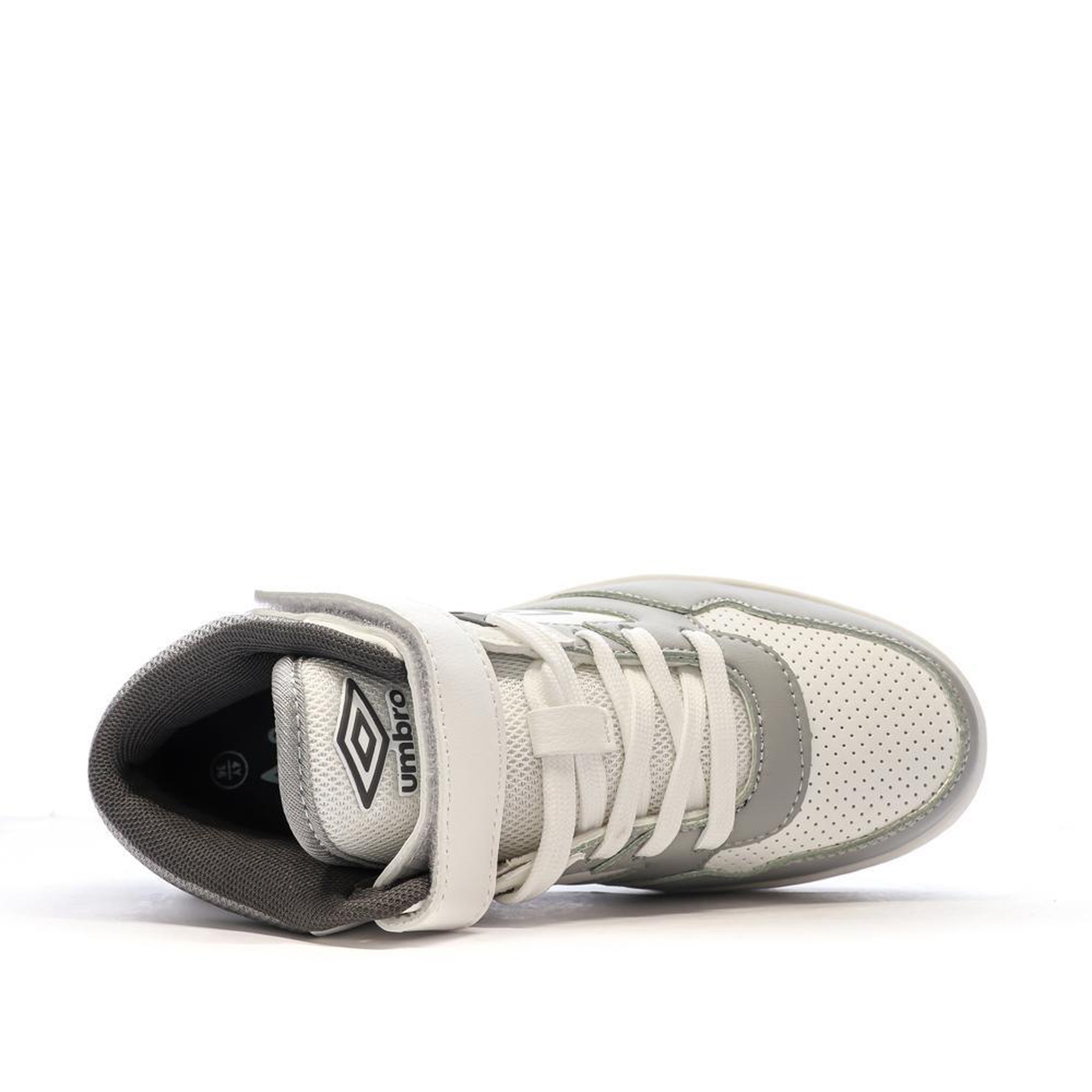 Voir la diapositive 4 : UMBRO Baskets Blanches/Gris Garçon Umbro Olly