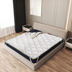 THE WHITE STONE Surmatelas Rafraîchissant 80x190 cm avec Élastiques | Correcteur de Matelas avec Technologie Cooler | Hauteur 4 cm. Coloris disponibles : Blanc