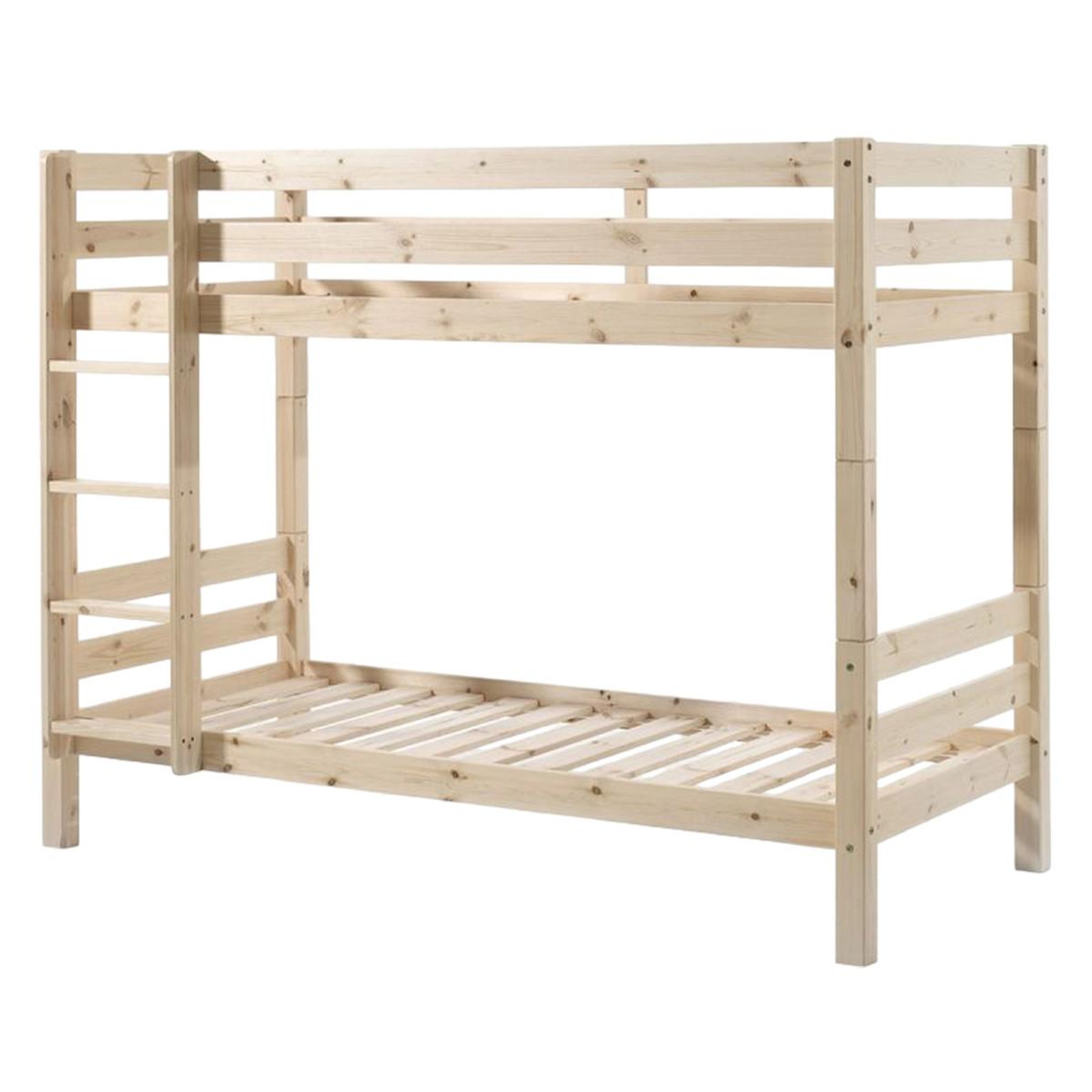 Paris Prix Lit Superposé Enfant Bois  Pino  90x200cm Naturel