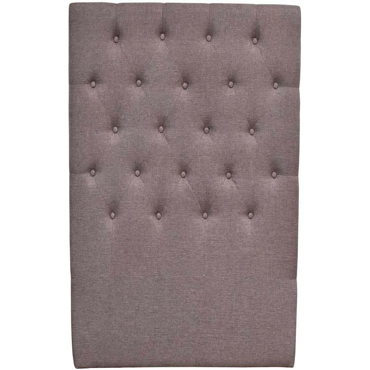 Habitat et Jardin Tête de lit capitonnée  Déco  - 99 cm - Taupe - En tissu