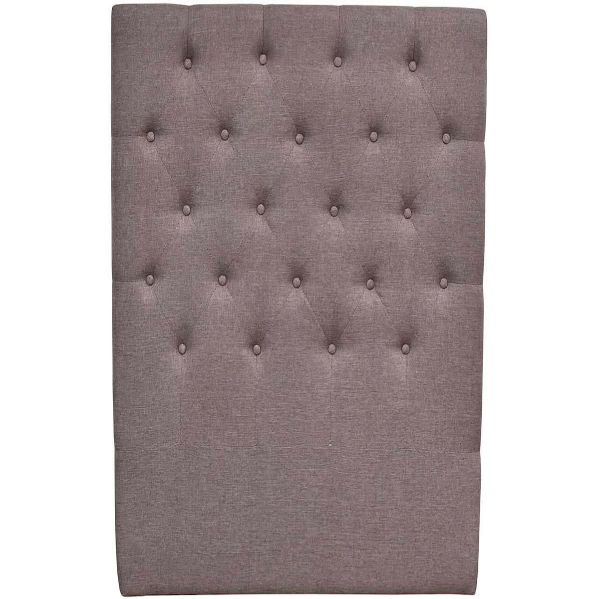 Habitat et Jardin Tête de lit capitonnée  Déco  - 99 cm - Taupe - En tissu