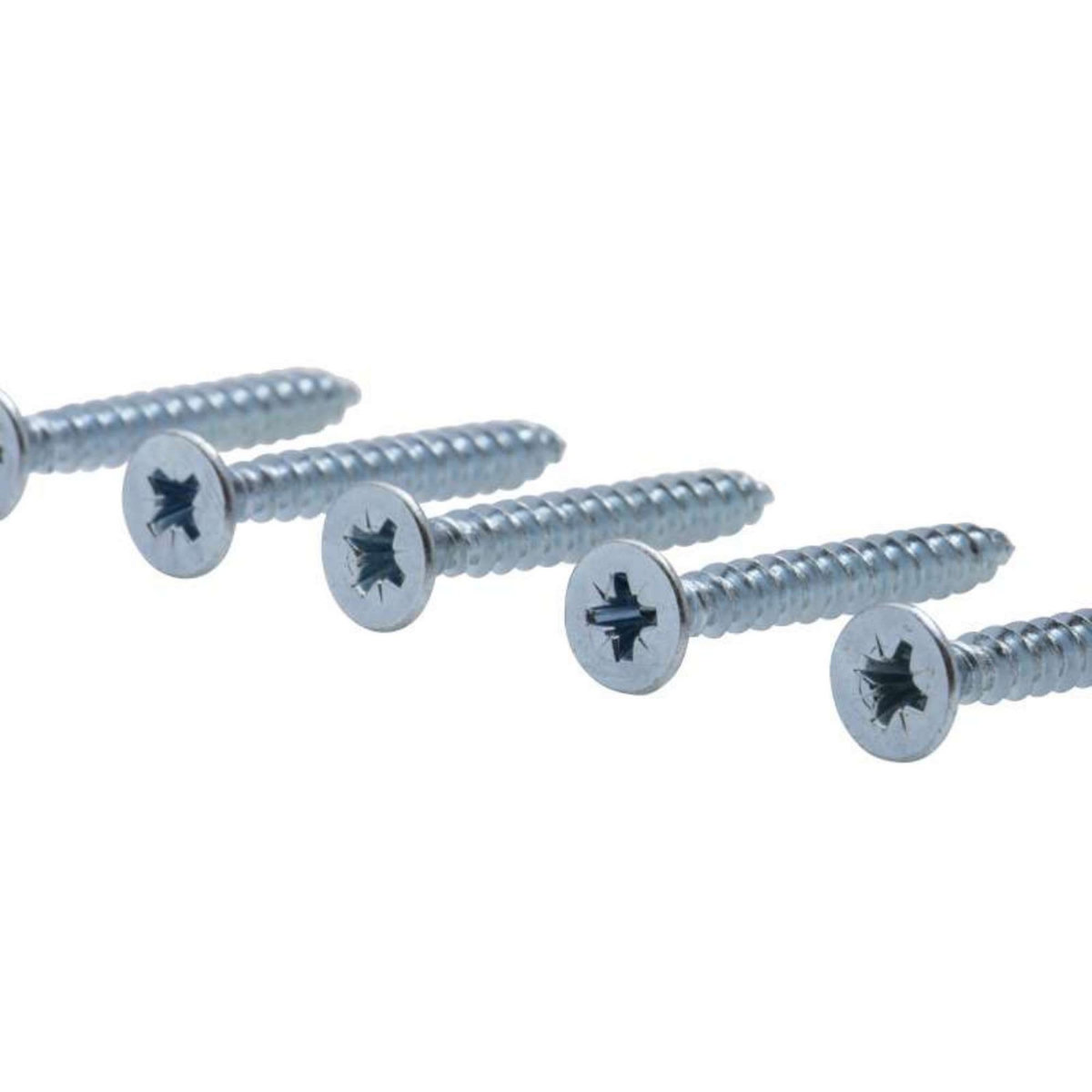  Vis à bois tête fraisée PZ zinguée Vissal filet total 4,5x30 mm  x100 vis