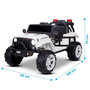 Voir la diapositive 3 : PLAY4FUN Voiture électrique 4x4 tout-terrain pour enfant 2x 40W - marche AV/AR, Phares et Système audio