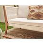 Voir la diapositive 5 : BEST MOBILIER Papua - salon bas de jardin 5 places - bois, corde et coussins beiges