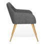 Voir la diapositive 5 : ID MARKET Lot de 2 chaises de salle à manger scandinaves, fauteuils de table DANIA gris anthracite