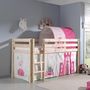 Voir la diapositive 3 : Paris Prix Tunnel De Lit Enfant  Pino Princesse  10cm Rose