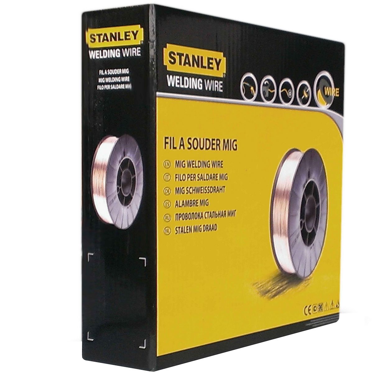 STANLEY Fil acier MIG Ø0.6mm x 200 - 5Kg