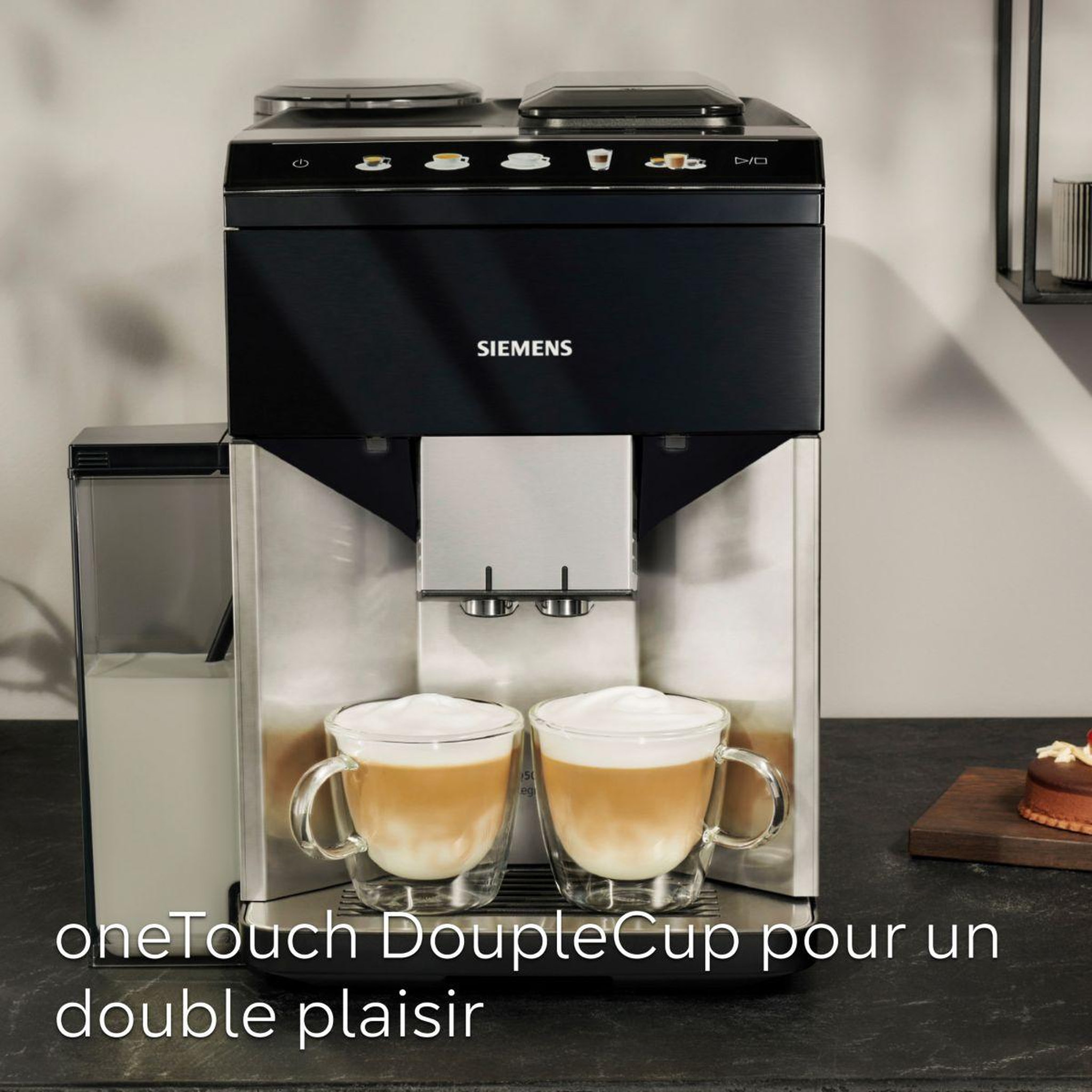 Voir la diapositive 5 : Siemens Expresso broyeur eq500 integral inox/noir lustré tq515r03
