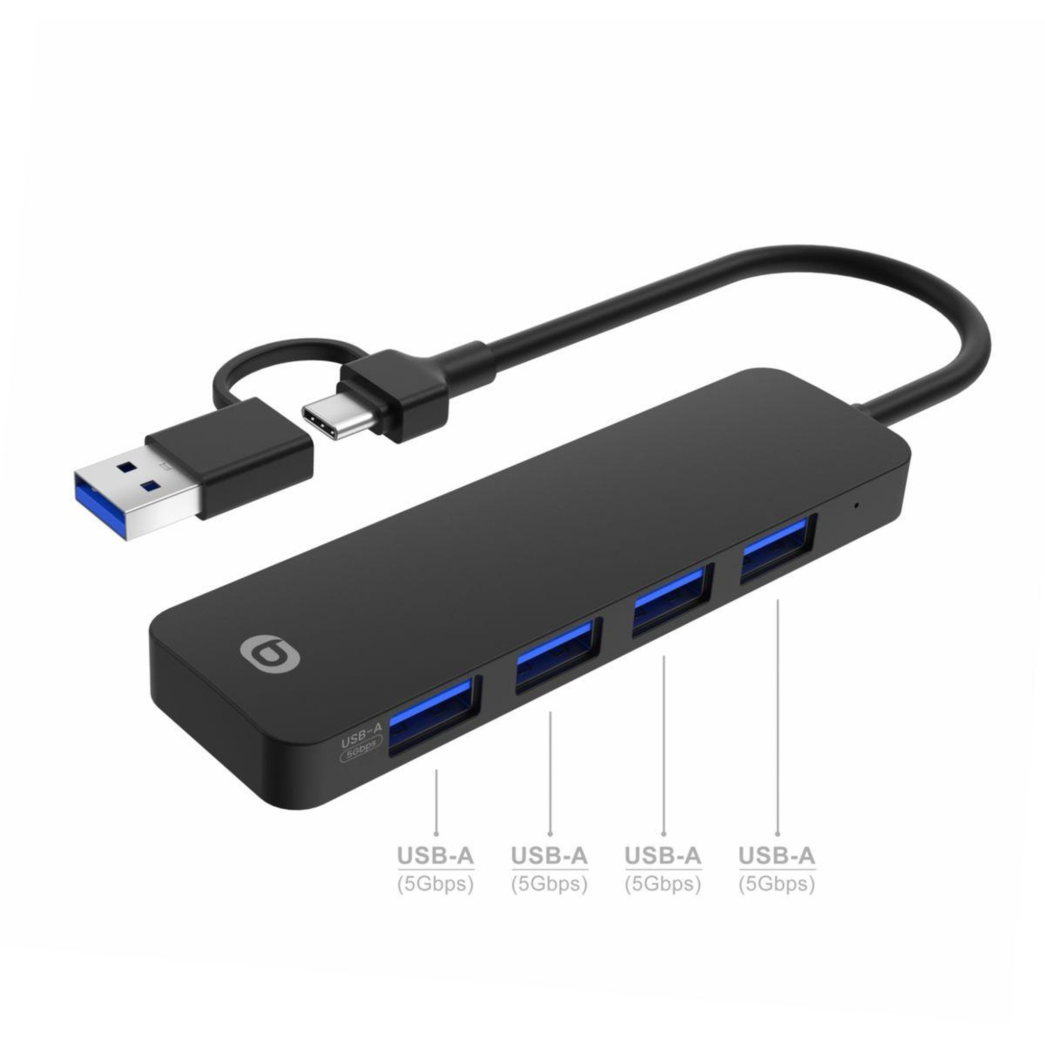 Voir la diapositive 2 : ESSENTIEL B Hub usb c cable usb-a - usb-c / 4 ports usb-a 3.0