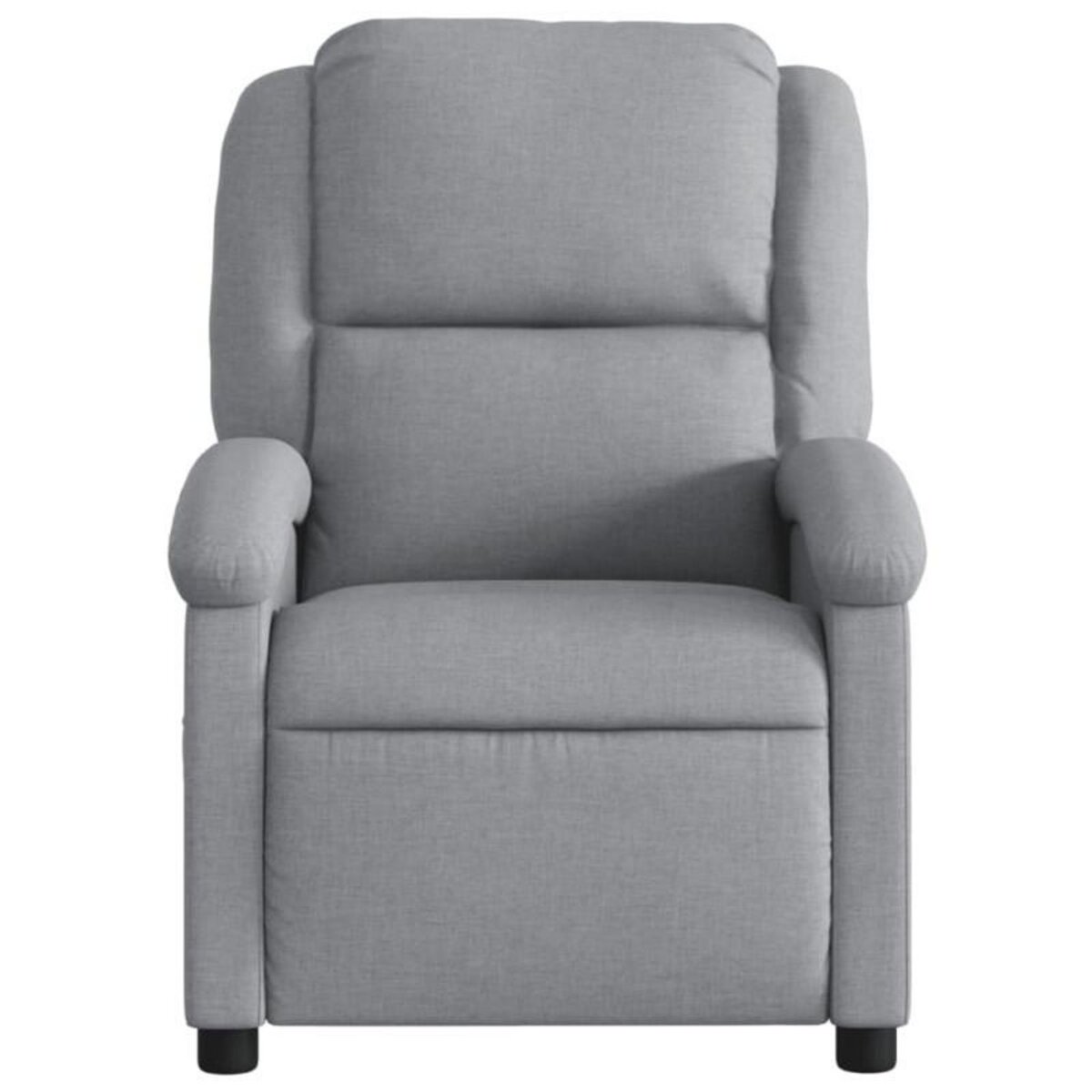 VIDAXL Fauteuil de massage inclinable Gris clair Tissu