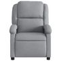 Voir la diapositive 4 : VIDAXL Fauteuil de massage inclinable Gris clair Tissu