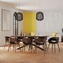 Voir la diapositive 5 : Rendez vous déco Chaise en cuir synthétique beige et bois plaqué noyer - Polo