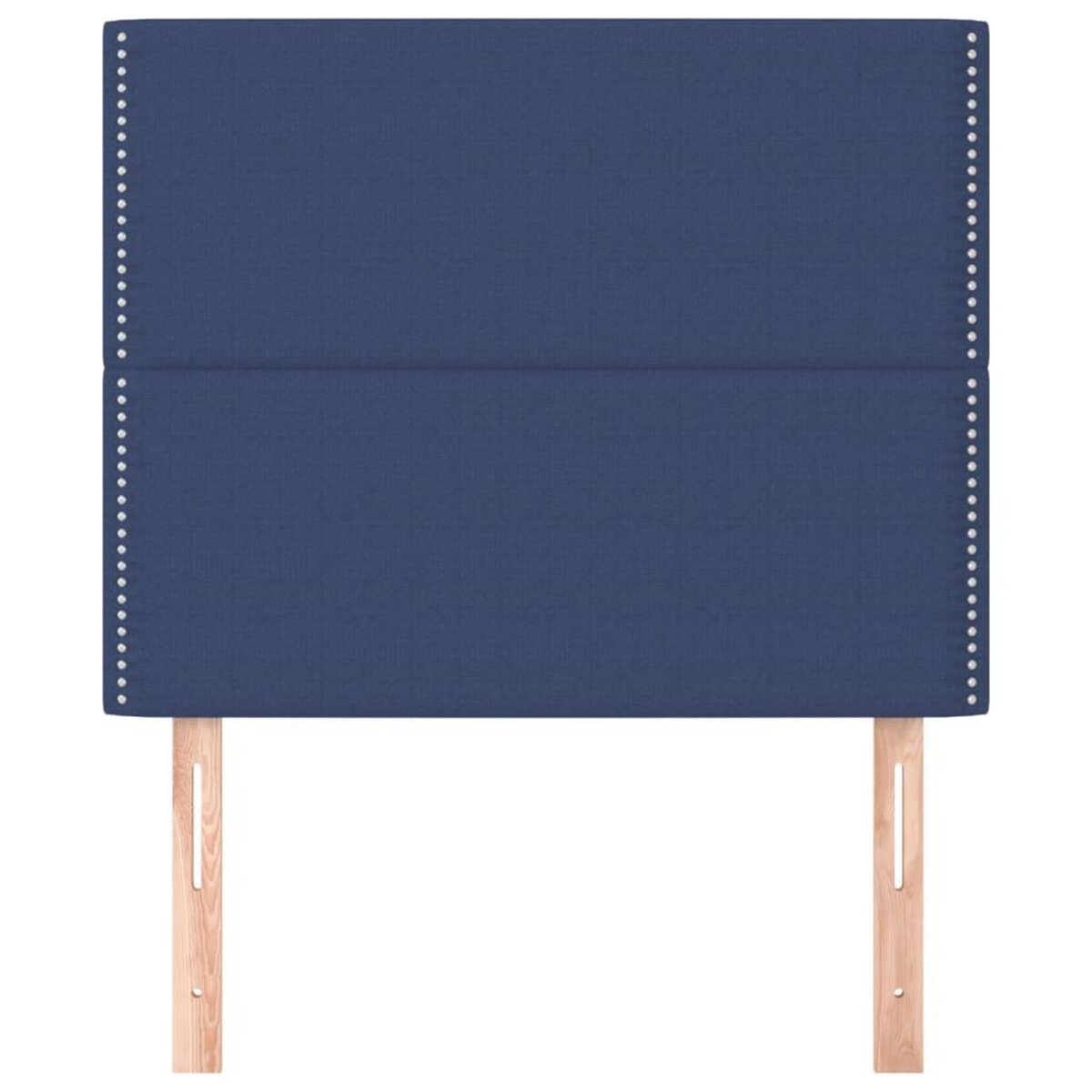 VIDAXL Tetes de lit 2 pcs Bleu 100x5x78/88 cm Tissu