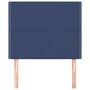 Voir la diapositive 3 : VIDAXL Tetes de lit 2 pcs Bleu 100x5x78/88 cm Tissu