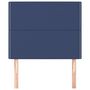 Voir la diapositive 3 : VIDAXL Tetes de lit 2 pcs Bleu 100x5x78/88 cm Tissu