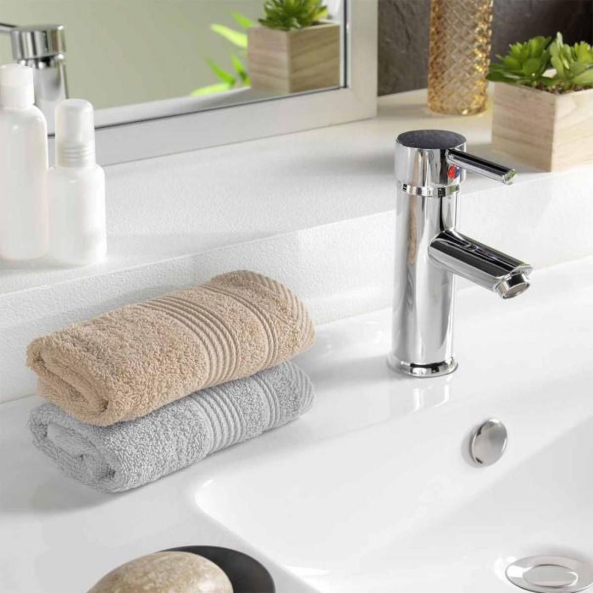 Paris Prix Serviette d'Invité  Tendresse  30x50cm Taupe