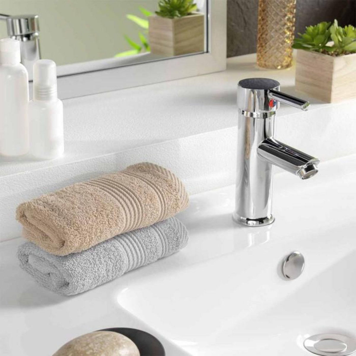 Paris Prix Serviette d'Invité  Tendresse  30x50cm Taupe