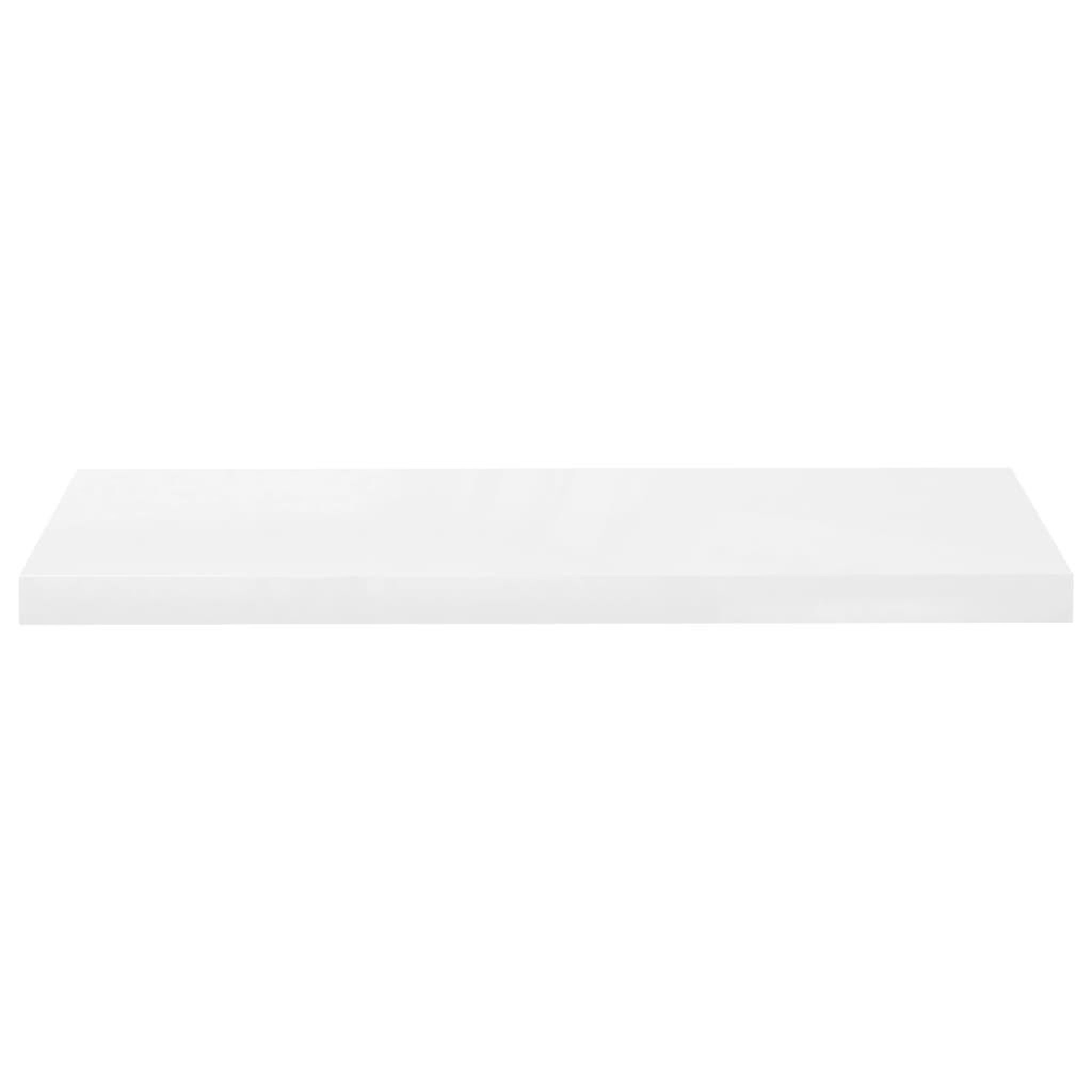 Voir la diapositive 4 : VIDAXL Etagere murale flottante 2 pcs Blanc brillant 80x23,5x3,8cm MDF