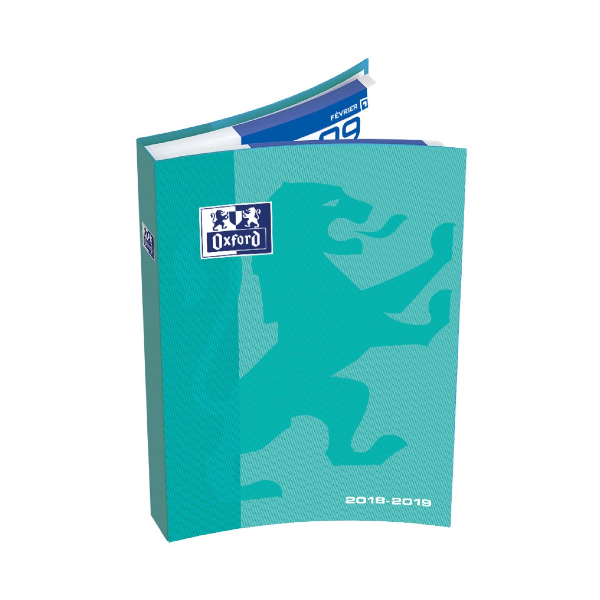 Agenda Scolaire 2024-2025 Oxford Sherpas - Journalier 352 Pages 15x20cm - Bleu Connecté SCRIBZEE