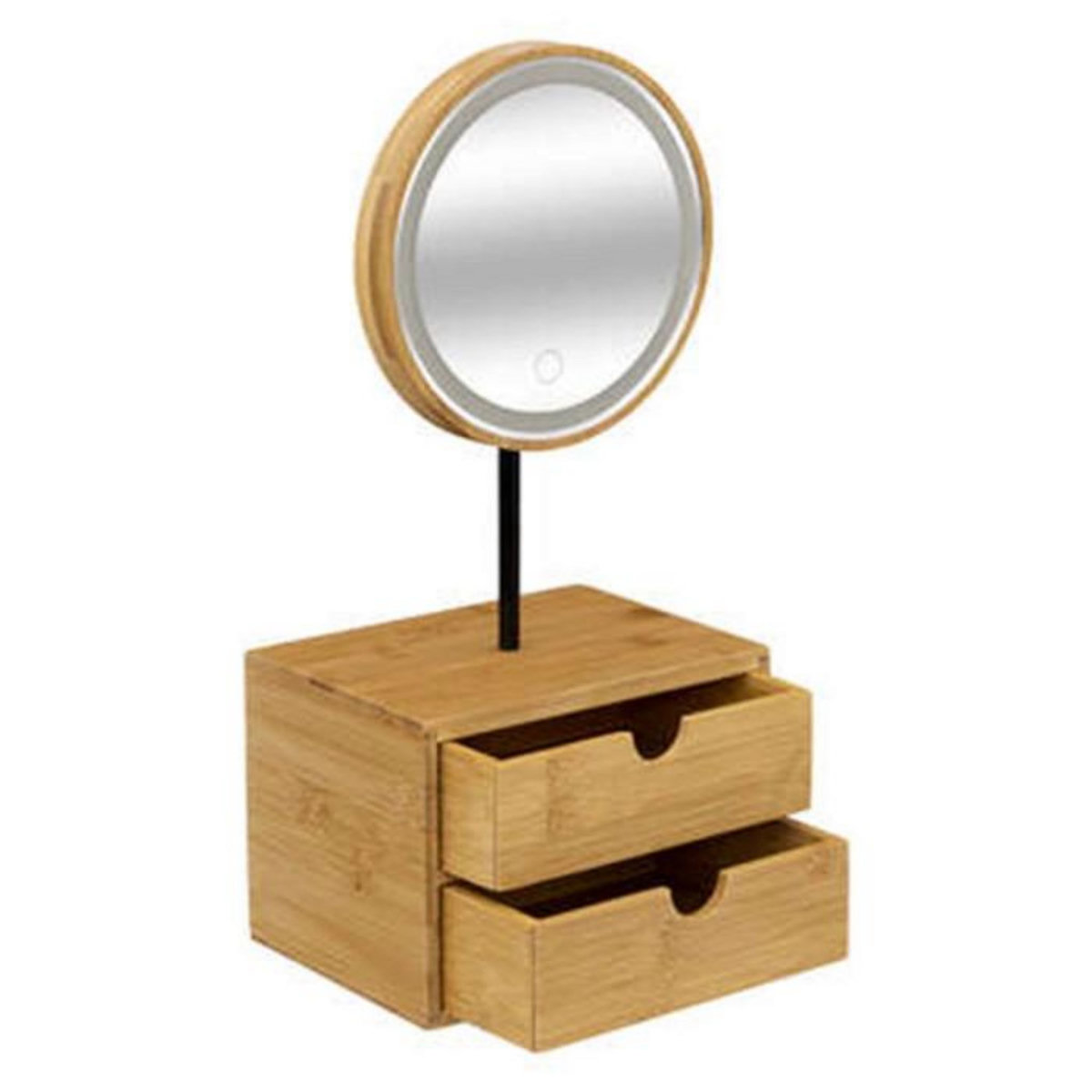 FIVE Miroir de Salle de Bain Led  Organiseur  45cm Beige