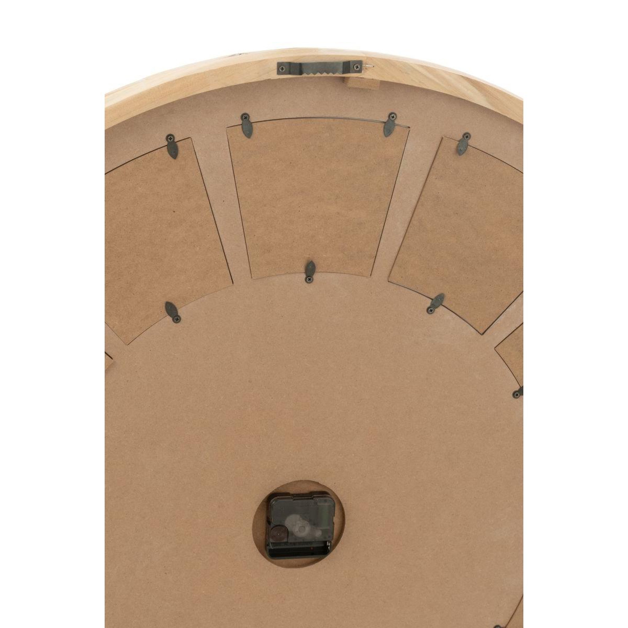 Voir la diapositive 3 : J-LINE Horloge murale 12 photos  beautiful  80cm naturel