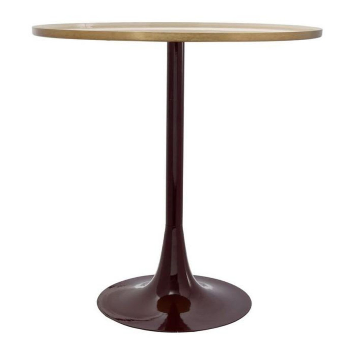 Paris Prix Table d'Appoint Design  Tami  51cm Crème & Prune