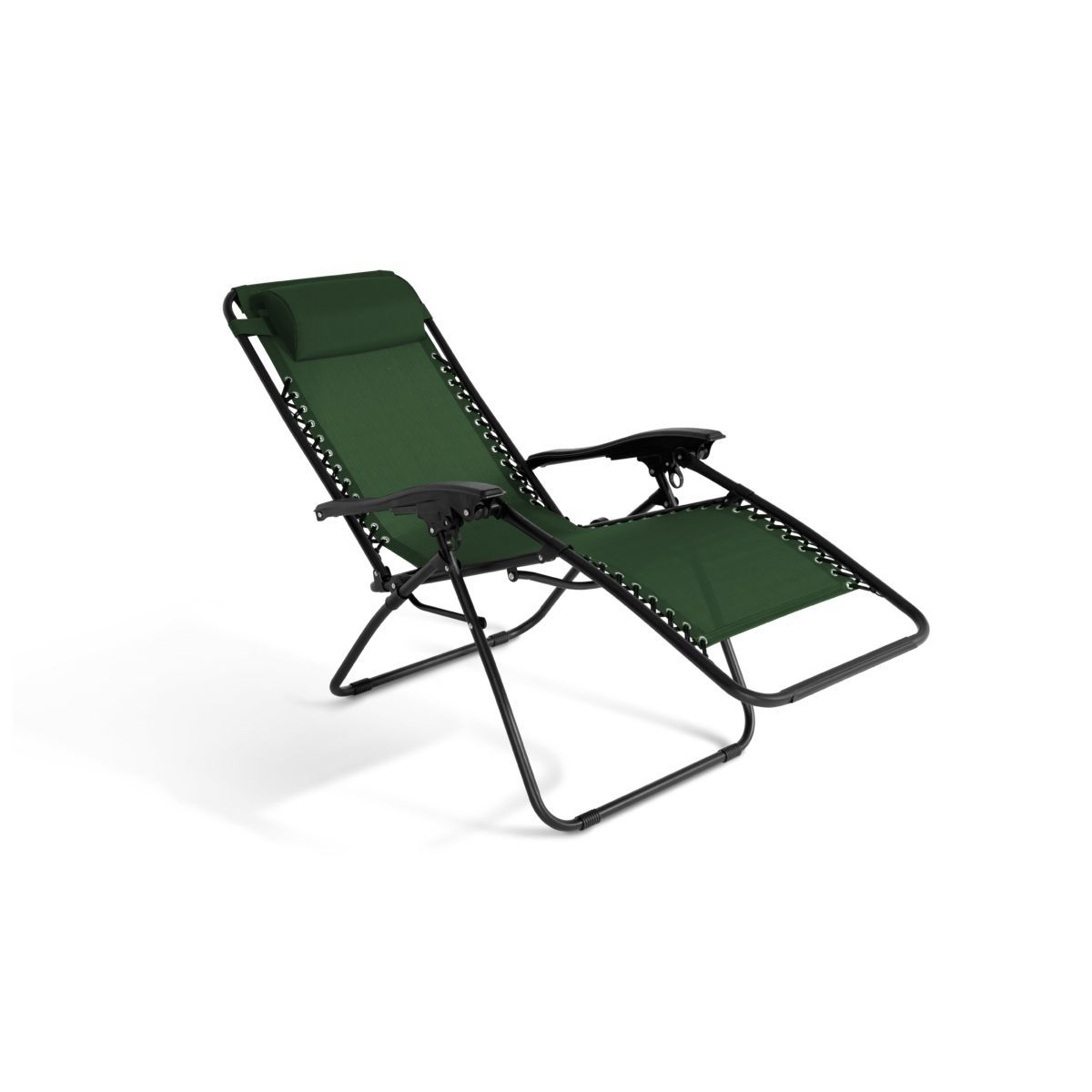 Inkazen Lot de 2 fauteuils de jardin relax vert