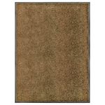 VIDAXL Paillasson lavable Marron 90x120 cm
