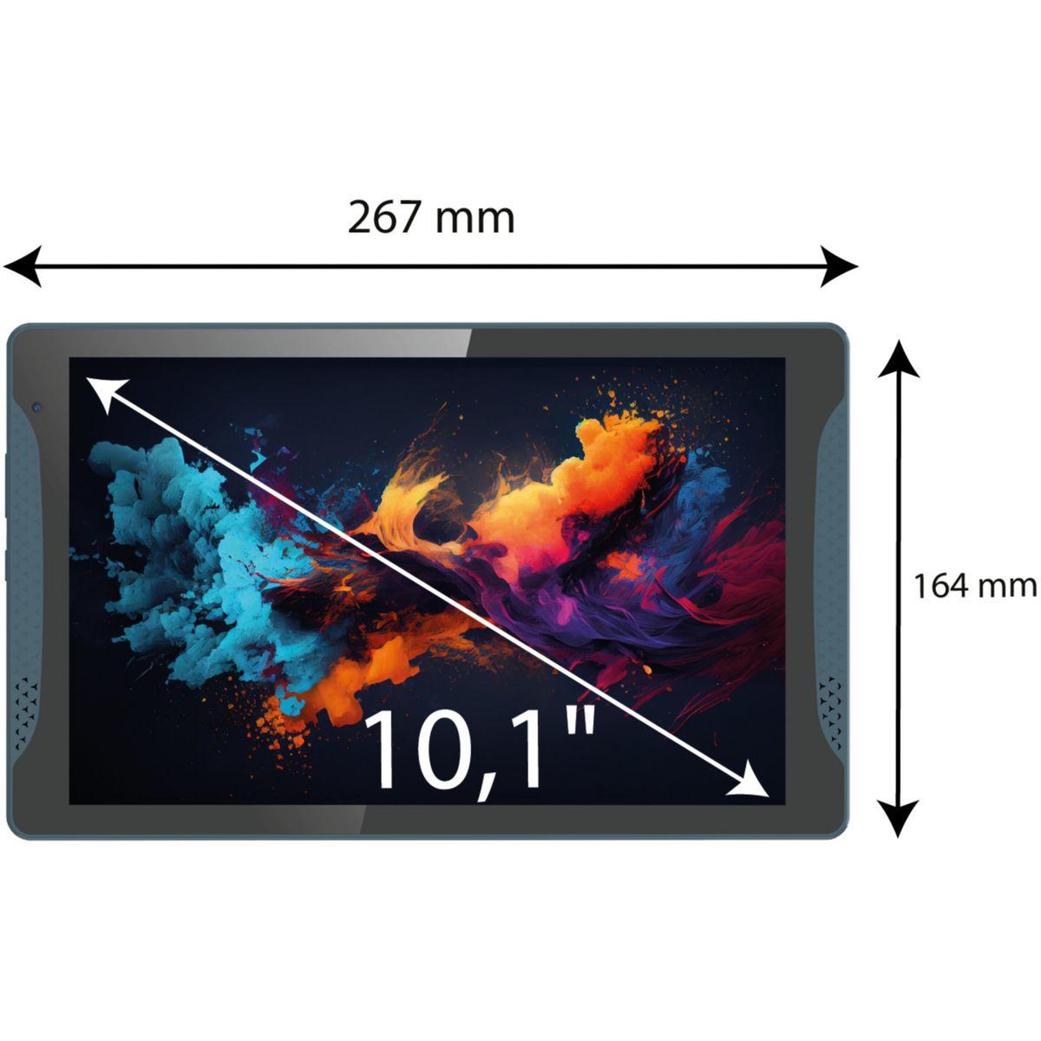 Voir la diapositive 3 : Logicom Tablette Android Tab Stand Pro Bleu 64Go