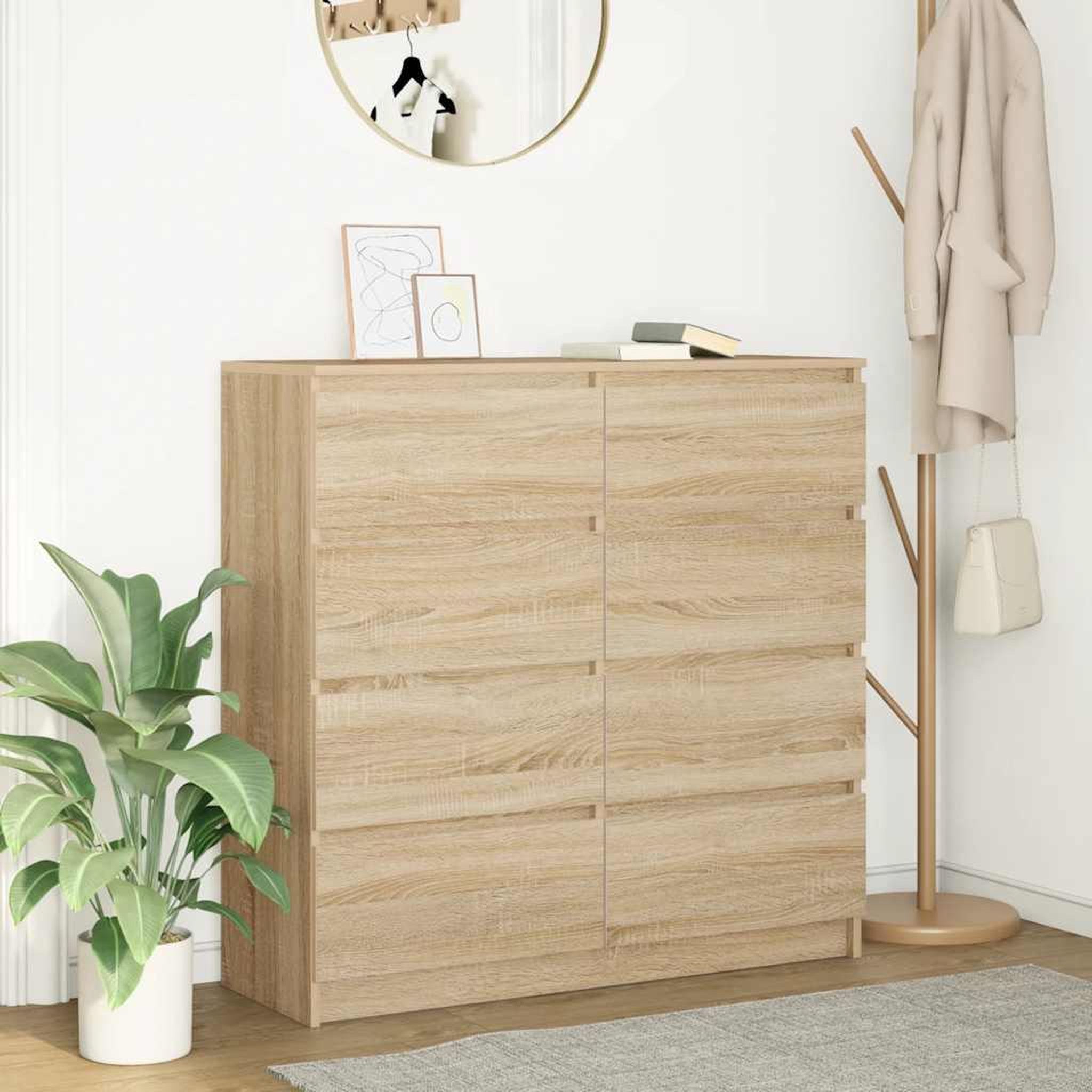 VIDAXL Buffet chene sonoma 100x35x99 cm bois d'ingenierie
