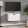 Voir la diapositive 1 : VIDAXL Armoire murale Blanc 60x30x35 cm Bois de pin massif