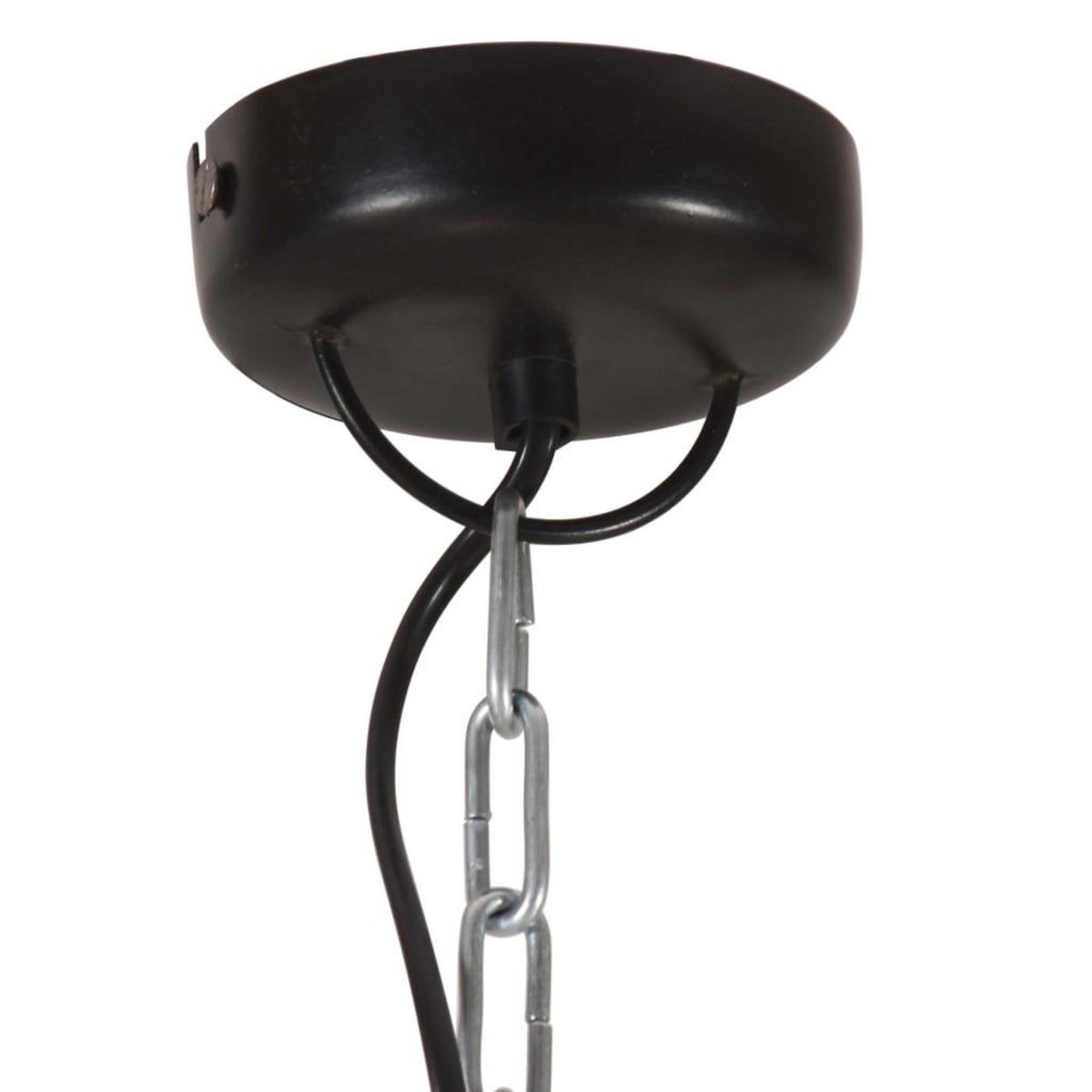 VIDAXL Lampe suspendue industrielle 32 cm Noir E27
