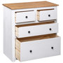 Voir la diapositive 5 : VIDAXL Buffet Blanc 80x40x83 cm Pin Gamme Panama