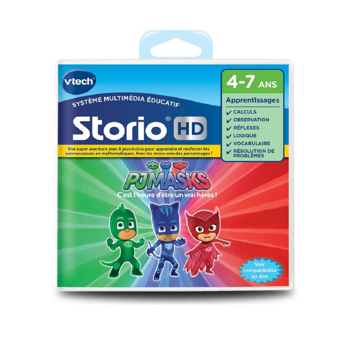 VTECH Jeu HD Storio - Les Pyjamasques