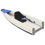 Voir la diapositive 3 : VIDAXL Kayak gonflable bleu 375x72x31 cm polyester