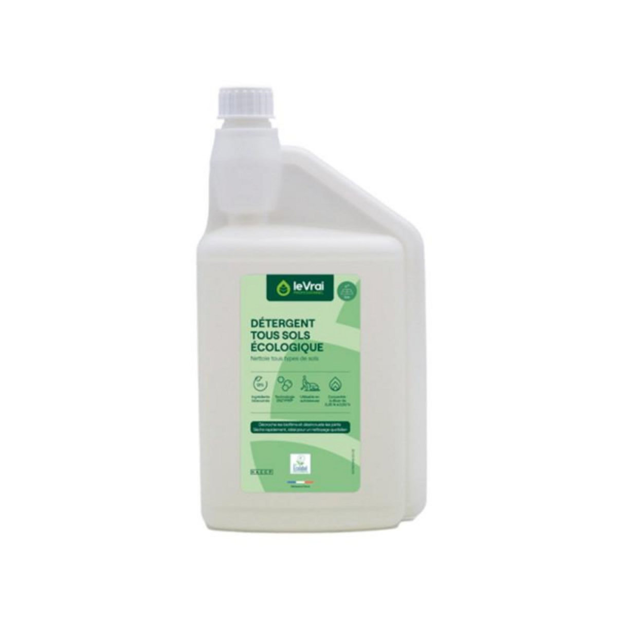 Le vrai professionnel Détergent tous sols écologiques LE VRAI PROFRESSIONNEL - Écolabel - 1L