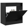 Voir la diapositive 1 : VIDAXL Armoire a chaussures noir 60x34x63,5 cm bois d'ingenierie
