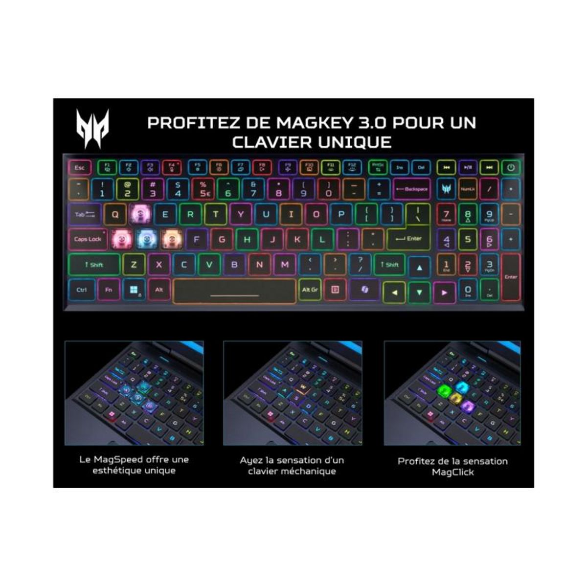 ACER PC portable Acer Gaming Predator Helios 18 PH18 72 944J 18 WQXGA 240Hz Intel Core i9 14900HX 32Go DDR5 1 To SSD GeForce RTX 40